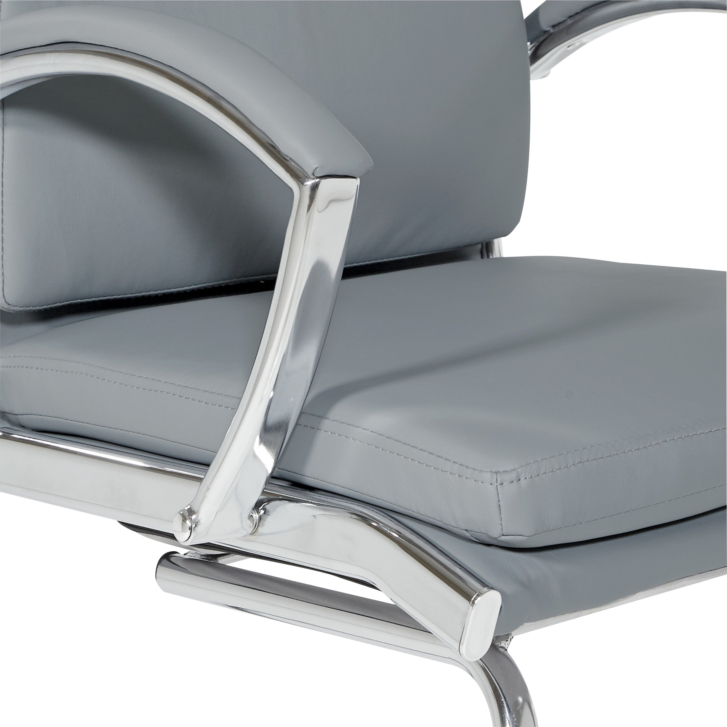 Mid-Back Faux Lthr Visitor's Chair